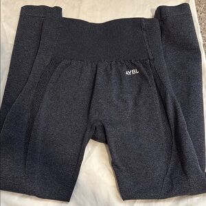 AYBL Gray Leggings with Stretchy Fabric and Full-Length Design